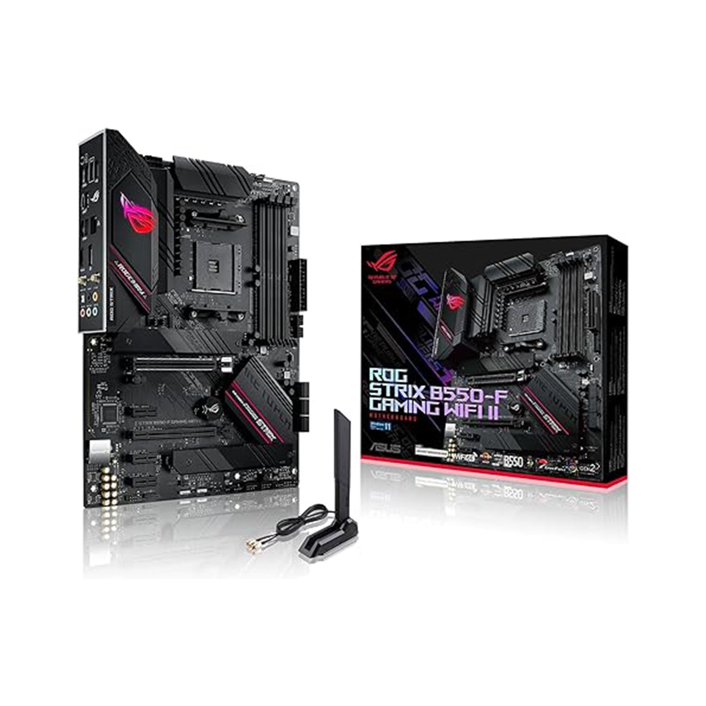 Asus ROG Strix B550-F Gaming WiFi II AMD AM4 (3rd Gen Ryzen) ATX Motherboard (PCIe 4.0,WiFi 6E, 2.5Gb LAN, BIOS Flashback, HDMI 2.1, Addressable Gen 2 RGB Header and Aura Sync)