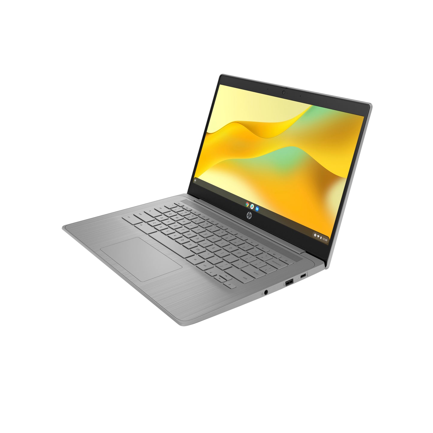 HP Chromebook, 14th Generation, Intel® Celeron, 14" diagonal, 4 GB, 64 GB eMMC.