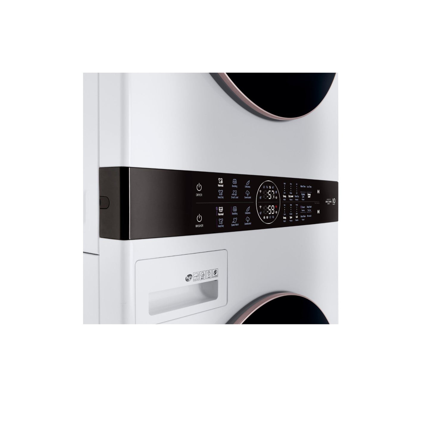 Single Unit Front Load LG WashTower™ with Center Control™ 4.5 cu. ft. Washer and 7.4 cu. ft. Electric Dryer