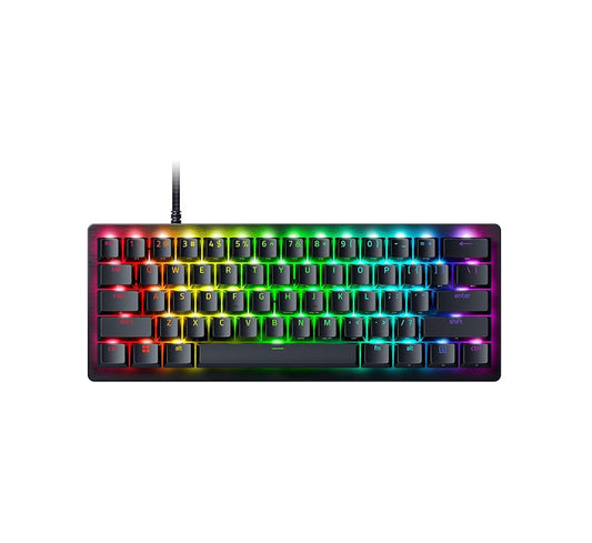 -Razer Huntsman Mini 60% Analog Optical Gaming Keyboard with Adjustable Actuation, Rapid Trigger Mode, RGB Lighting - Portable 60% Form Facto