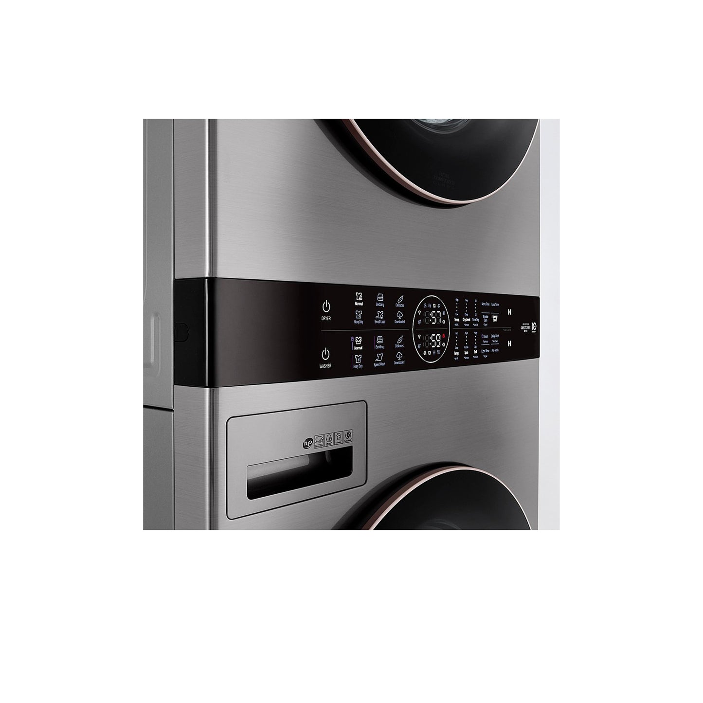 Single Unit Front Load LG WashTower™ with Center Control™ 4.5 cu. ft. Washer and 7.4 cu. ft. Electric Dryer