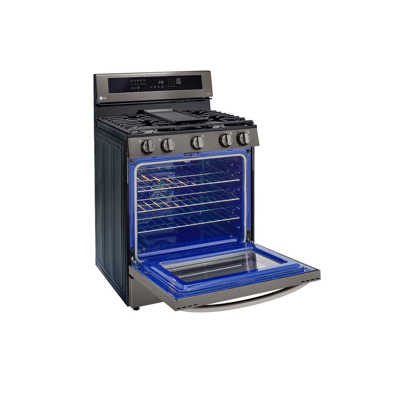 5.8 cu ft. Smart Wi-Fi Enabled True Convection InstaView® Gas Range with Air Fry