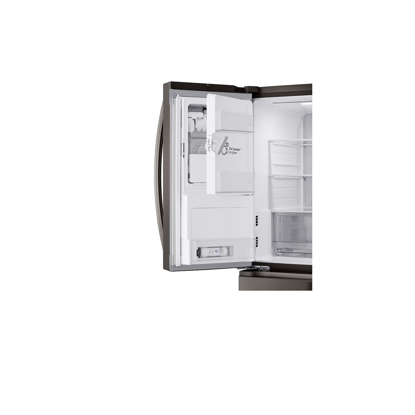 29 متر مكعب. قدم. ثلاجة Smart Standard-Depth MAX™ ذات 4 أبواب فرنسية مع درج تحويل كامل™ 