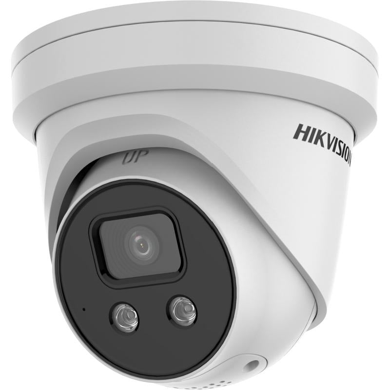 كاميرا هيكفيجن CCTV 4K AcuSense ستروب لايت وتحذير مسموع كاميرا شبكية ثابتة على شكل برج (DS-2CD2386G2-ISU/SL) 