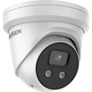 كاميرا هيكفيجن CCTV 4K AcuSense ستروب لايت وتحذير مسموع كاميرا شبكية ثابتة على شكل برج (DS-2CD2386G2-ISU/SL) 