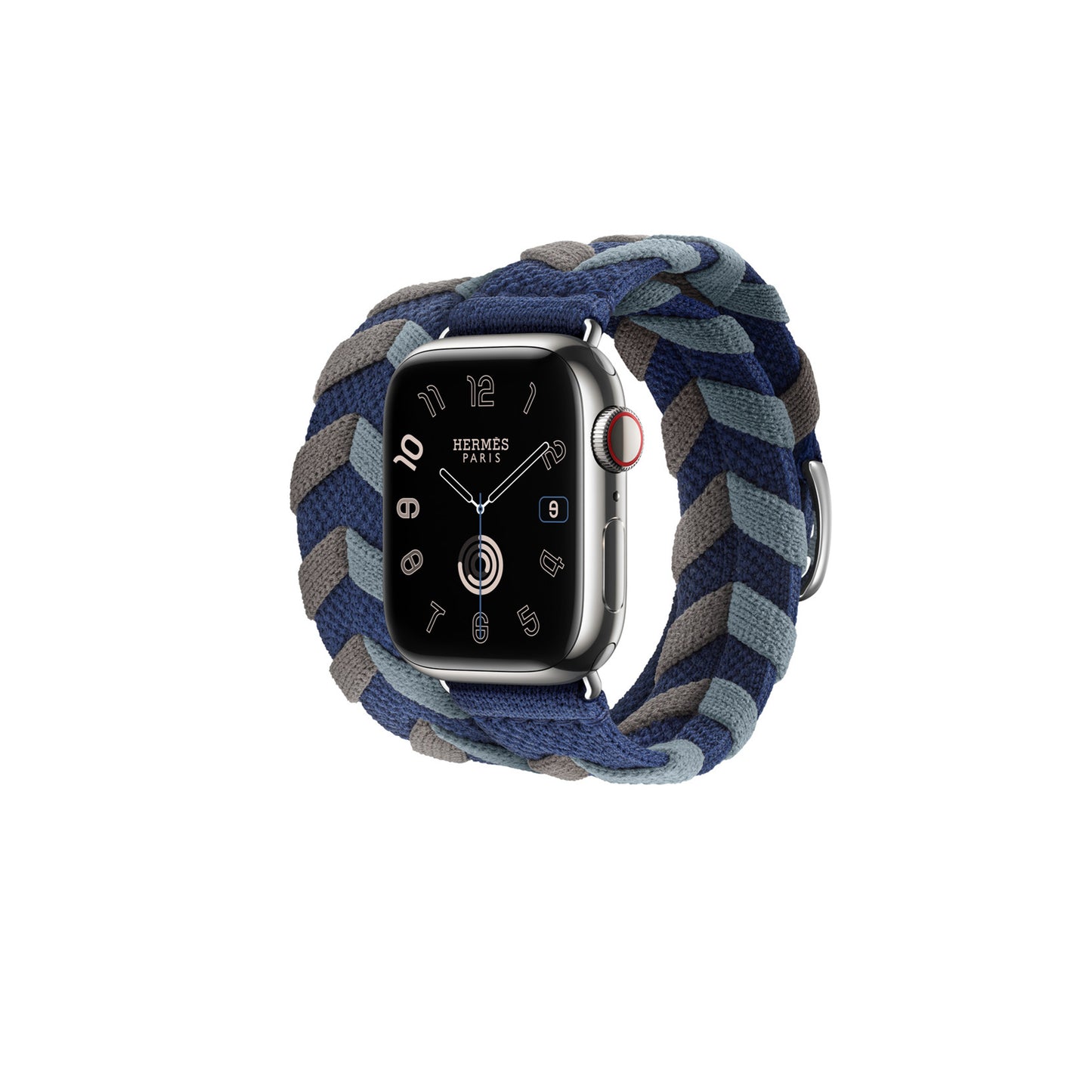 ساعة Apple Watch Hermès - 41 ملم Rouge H Bridon Double Tour 