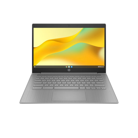 HP Chromebook, 14th Generation, Intel® Celeron, 14" diagonal, 4 GB, 64 GB eMMC.