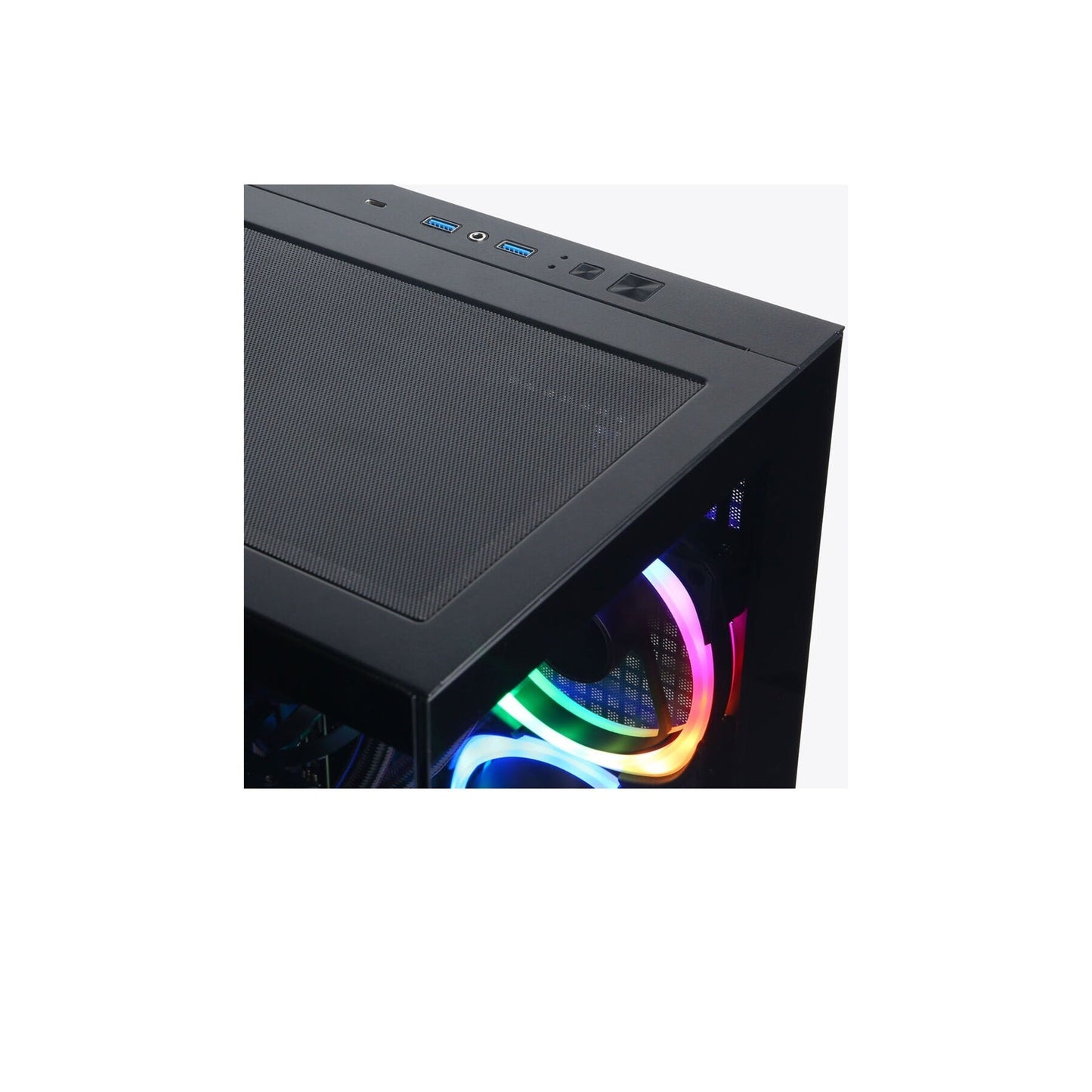 كمبيوتر مكتبي CyberPowerPC Gamer Supreme Liquid Cool SLC10640CPGV3 (أسود) 