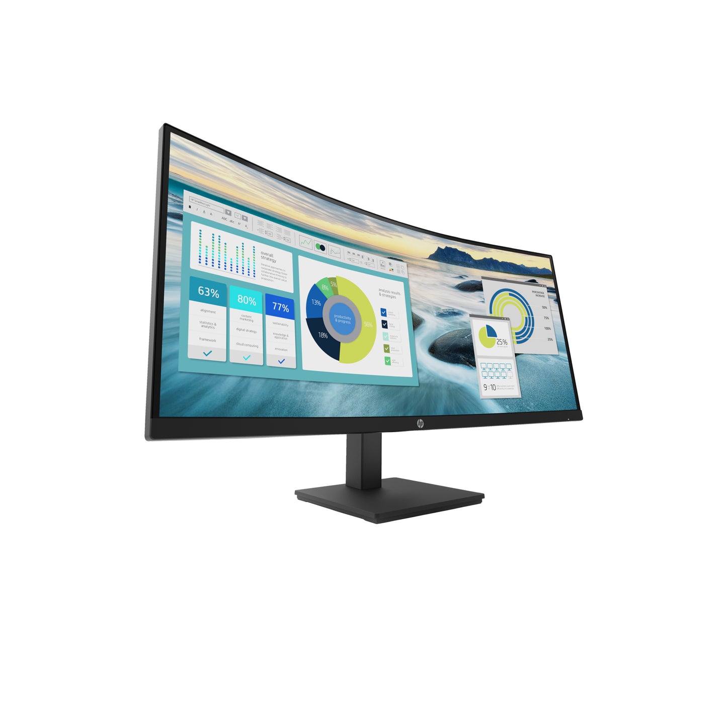 HP P34hc G4 WQHD USB-C Curved Monitor