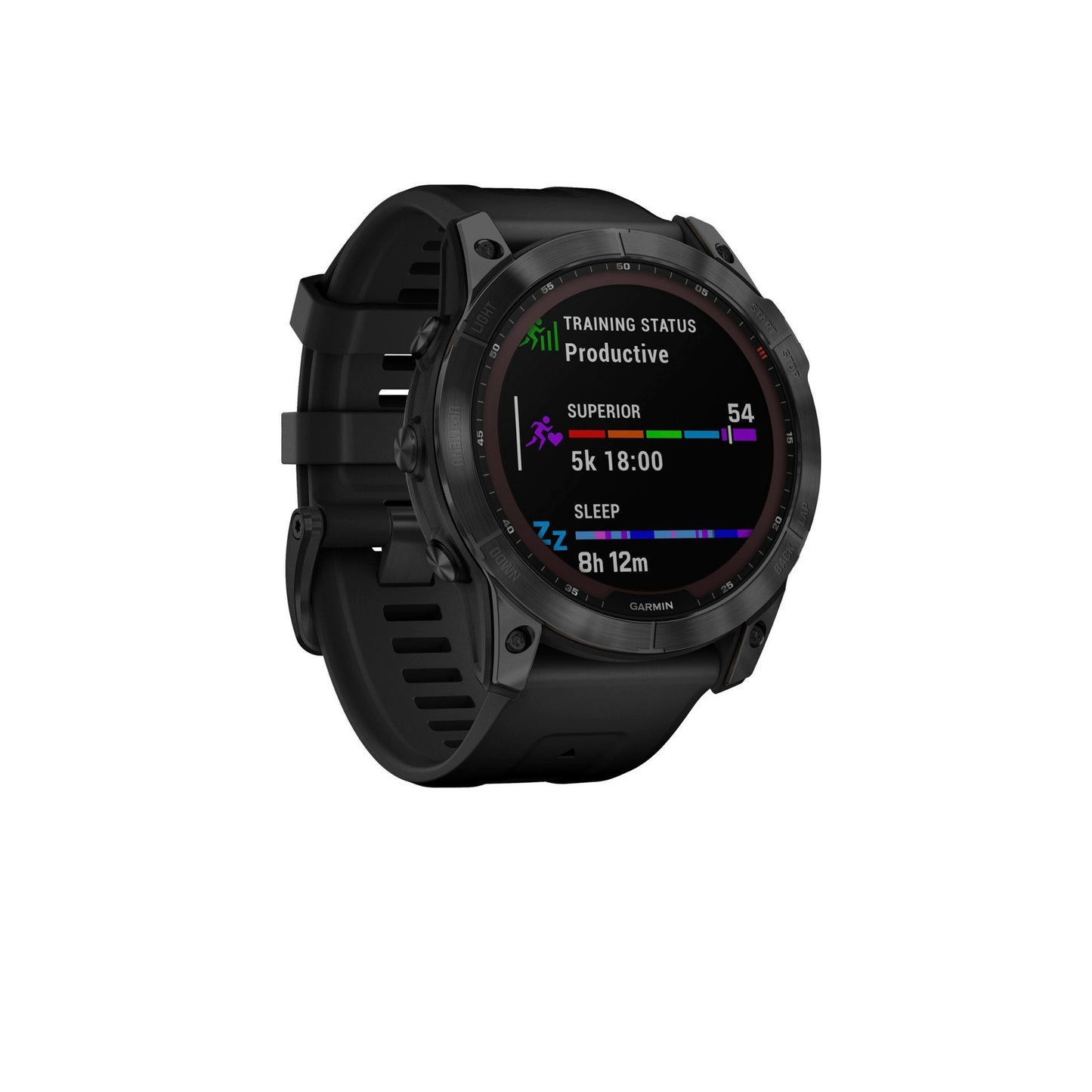 Garmin - fēnix 7X Sapphire Solar GPS Smartwatch 51 mm Fiber-reinforced polymer - Black DLC Titanium