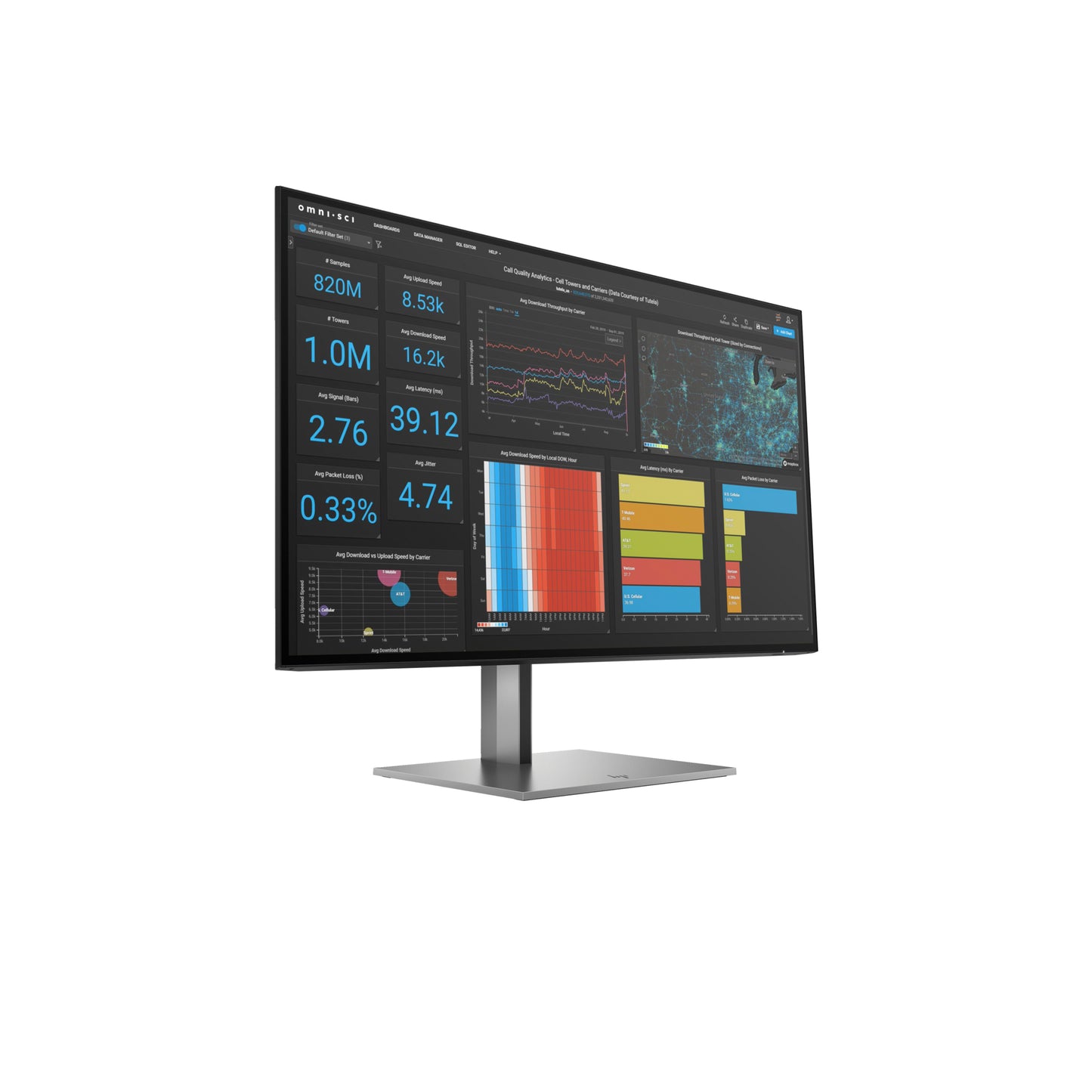 HP Z27Q G3 IPS QHD 16:9 Display 1C4Z7AA#ABA Bundle With Docztorm Dock, 27" QHD (2560 x 1440) 60 Hz Anti-Glare IPS Display, HDMI, Displayport, Height Adjustable, Ideal for Home and Business (Pack of 2)
