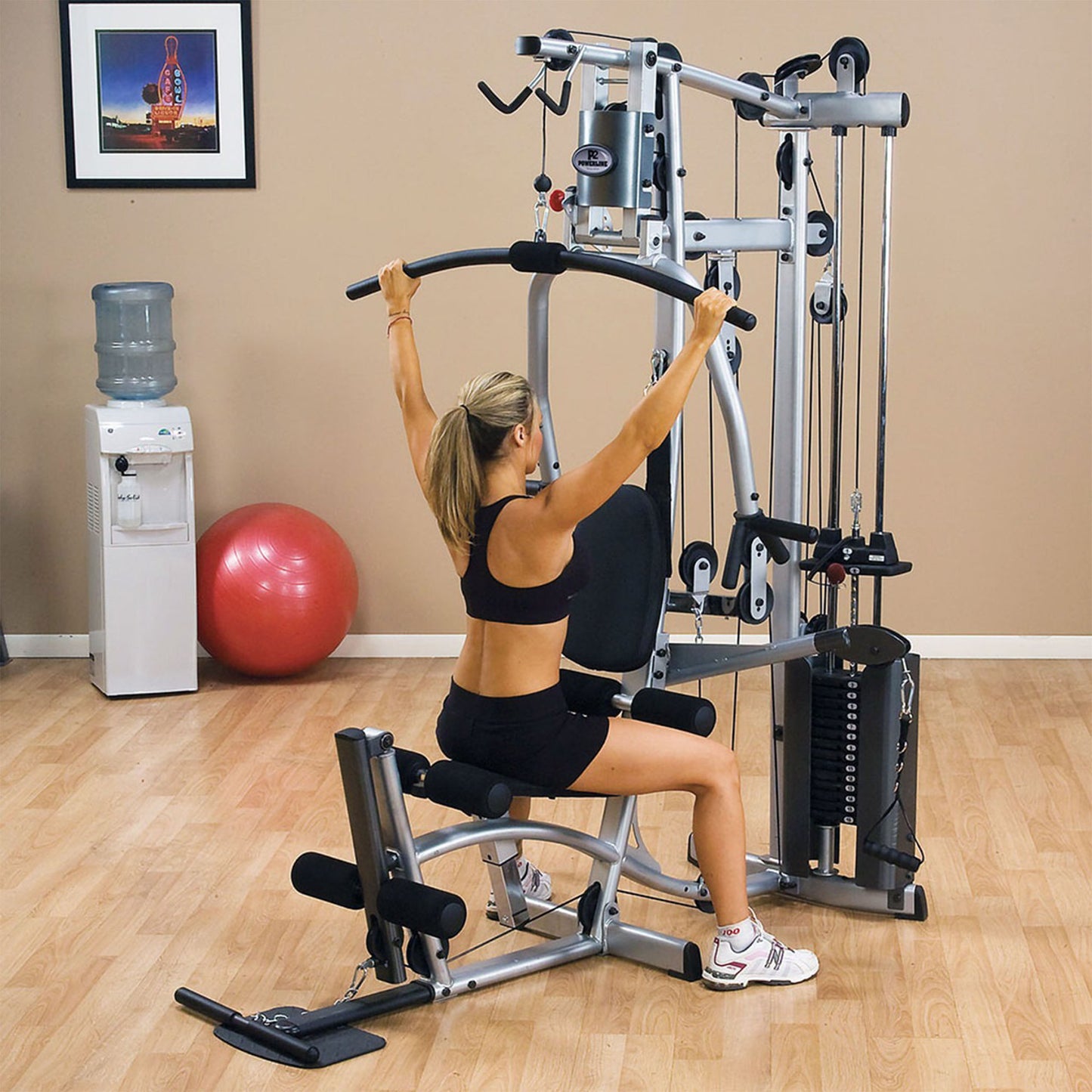 Powerline P2X Multi-Station Home Gym with Functional Training Arms With Leg Press