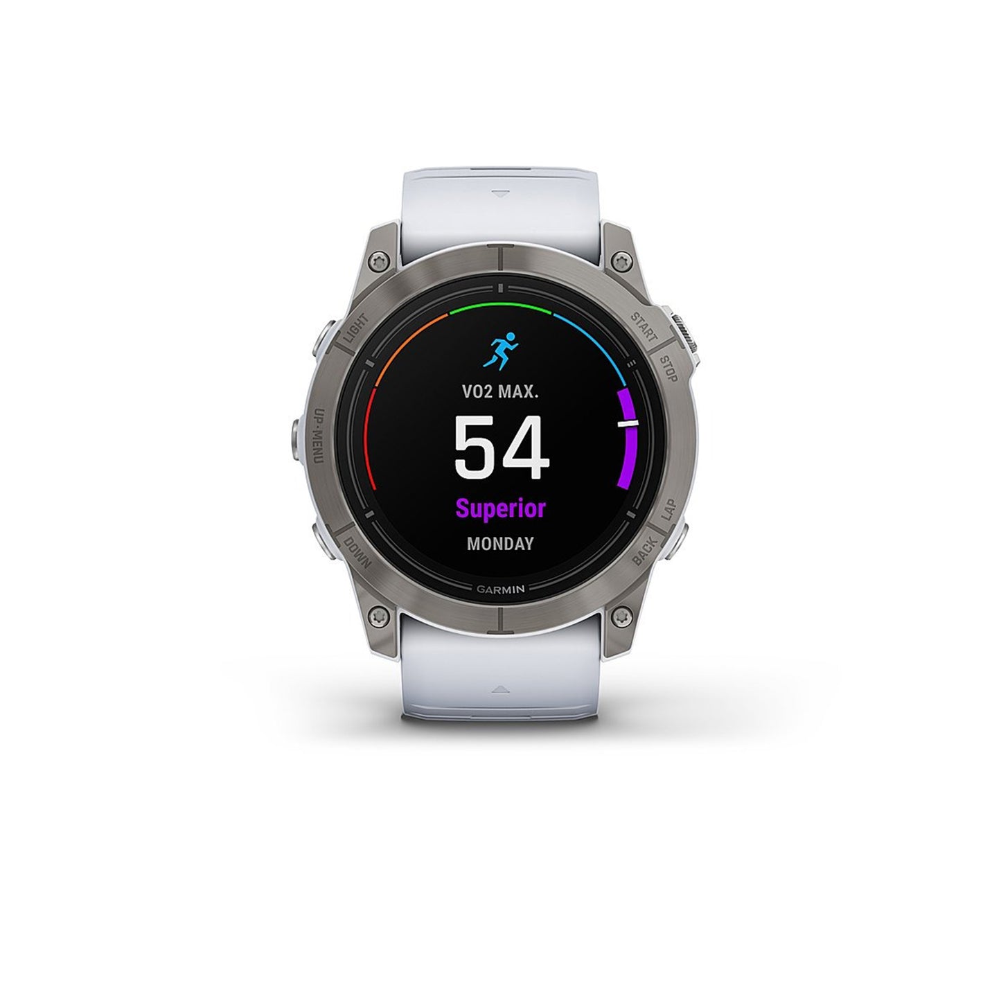 Garmin - epix Pro (Gen 2) Sapphire Edition 51mm Fiber-Reinforced Polymer - Titanium with Whitestone Band