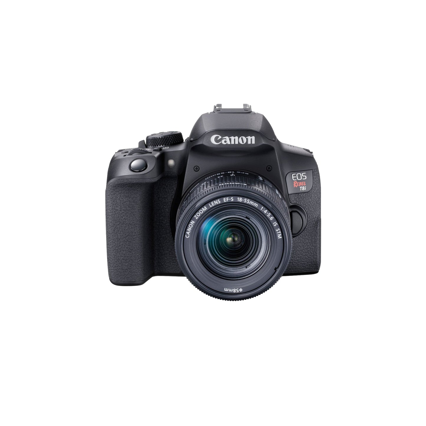 Canon - EOS Rebel T8i DSLR Camera with EF-S 18-55mm Lens - Black.