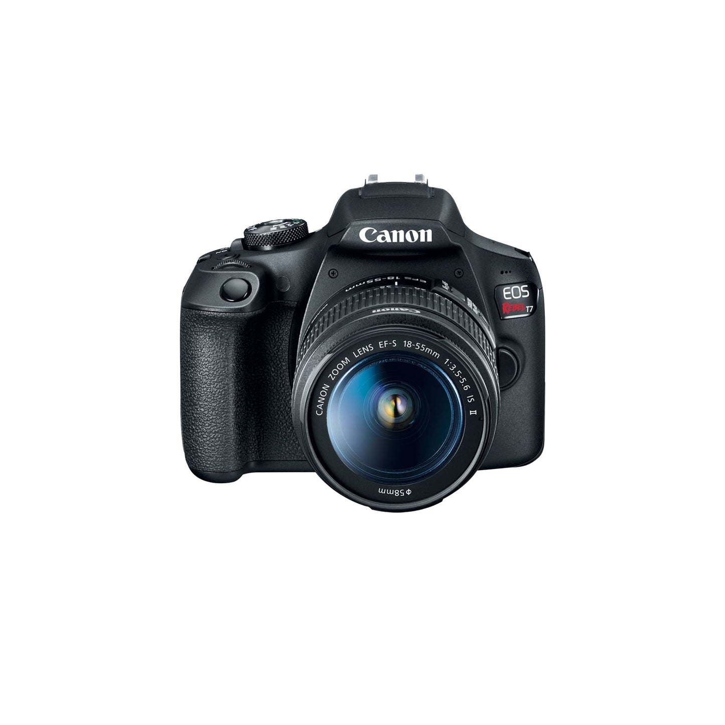 Canon - EOS Rebel T7 DSLR Video Camera with 18-55mm Lens - Black.