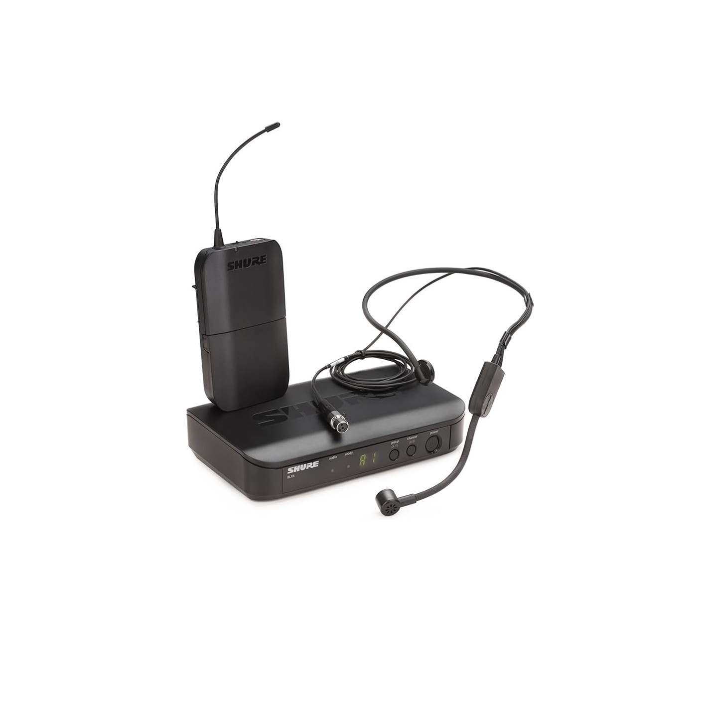 Shure BLX14/P31 UHF Wireless Microphone System - Perfect for Speakers, Performers, Presentations - 14-Hour Battery Life, 300 ft Range | Includes PGA31 Headset Mic, Single Channel Receiver | H10 Band