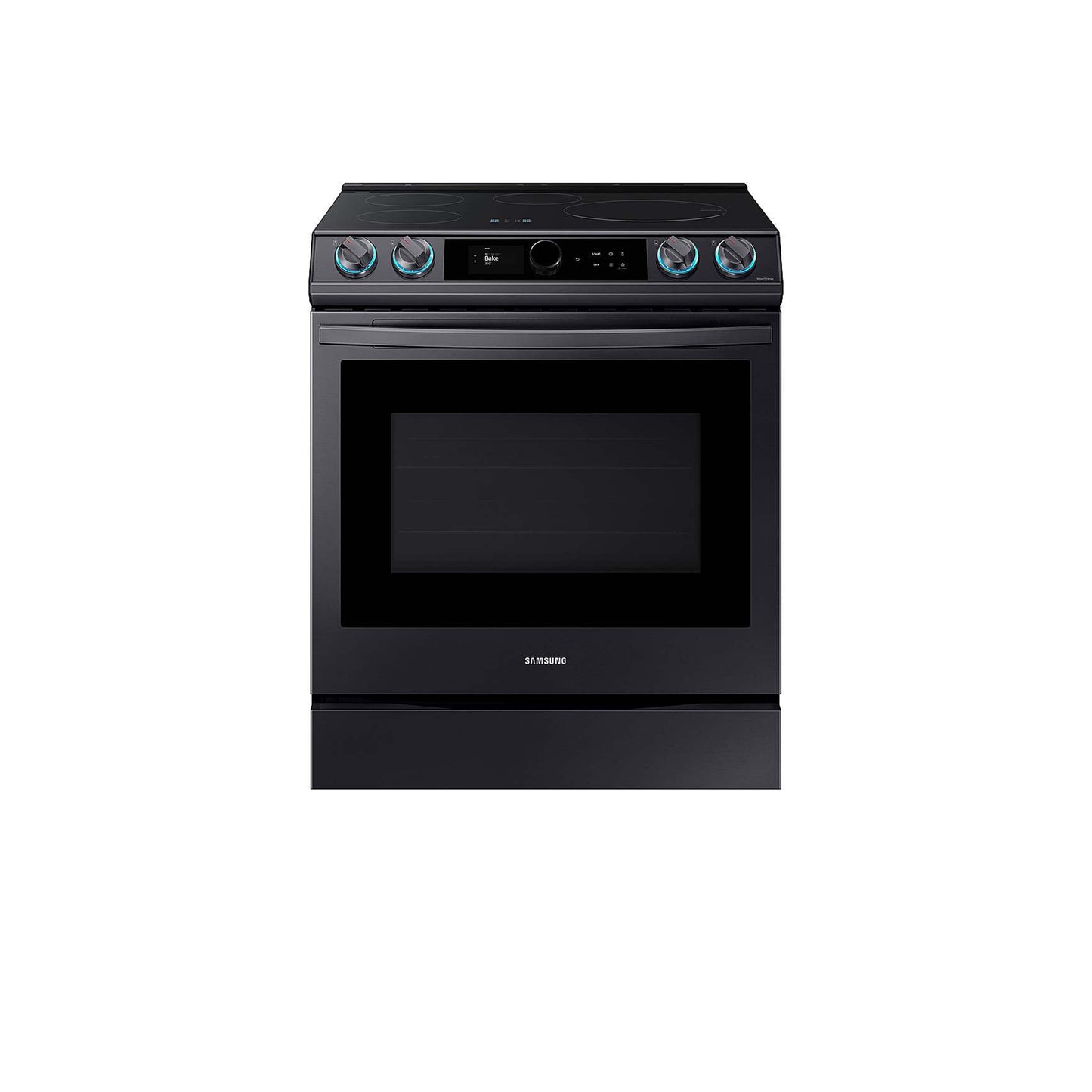 6.3 cu. ft. Smart Slide-in Induction Range with Smart Dial & Air Fry in Black Stainless Steel.