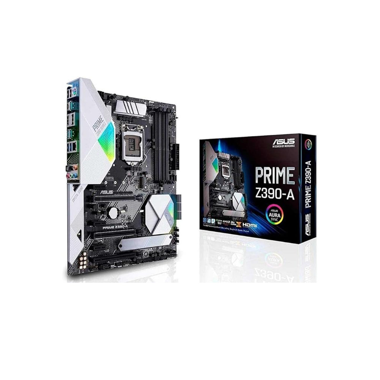 اللوحة الأم ASUS Prime Z390-A LGA1151 (إنتل الجيل الثامن والتاسع) ATX DDR4 DP HDMI M.2 USB 3.1 Gen2 Gigabit LAN 