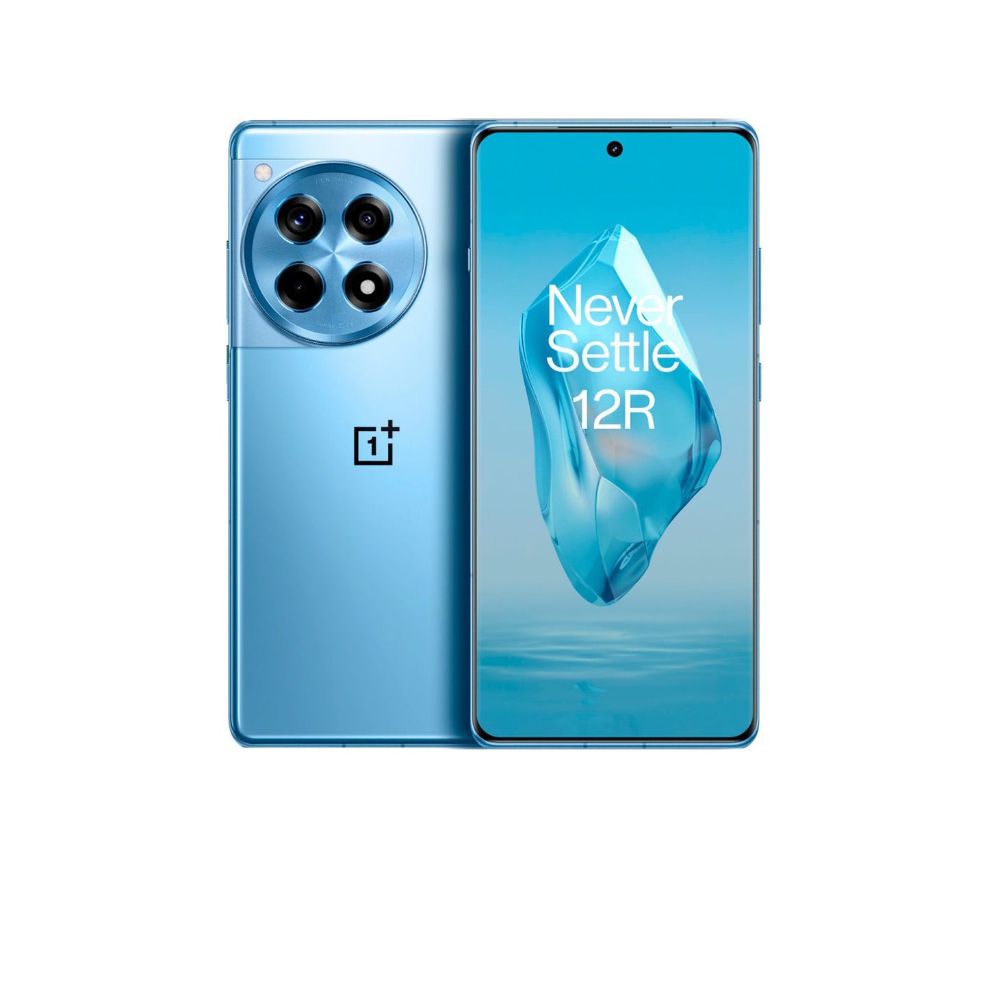 OnePlus - 12R 256GB (Unlocked) - Iron Gray & Cool Blue.