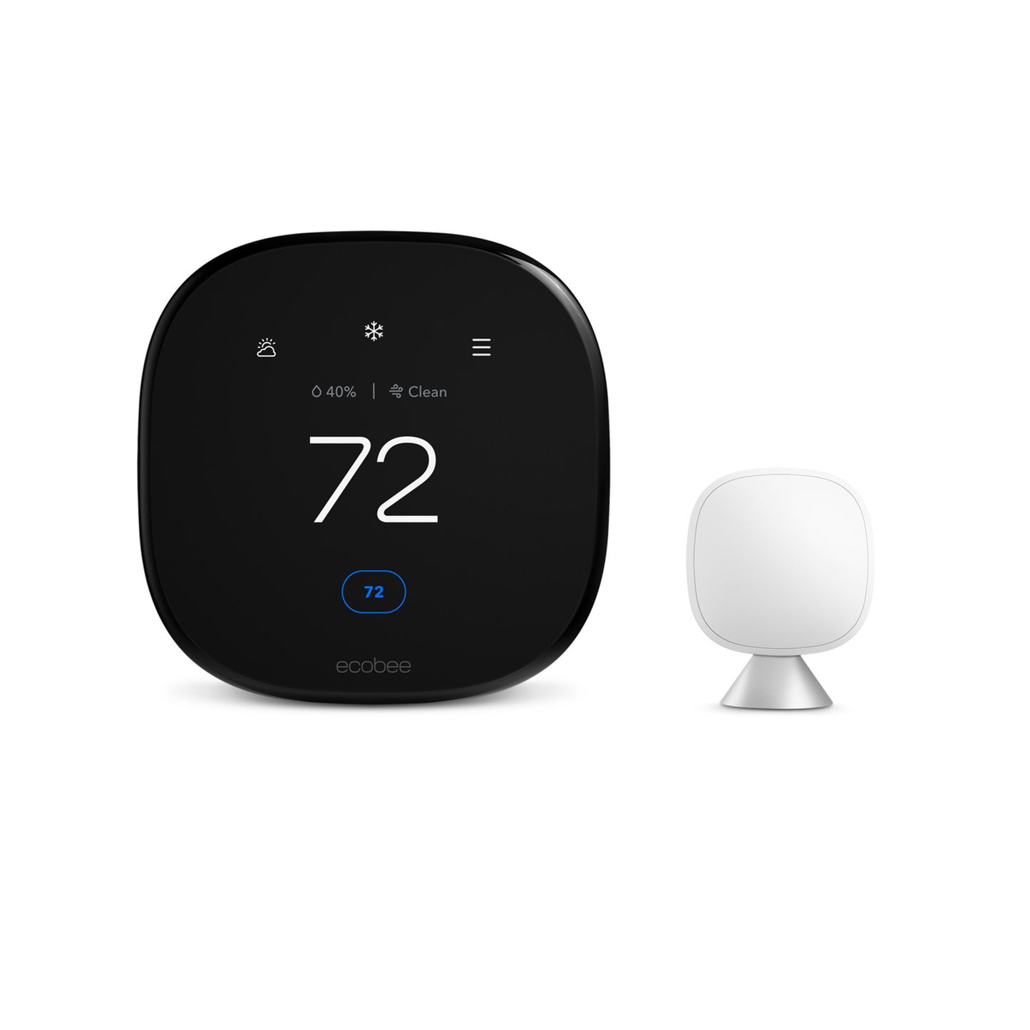 ecobee Smart Thermostat Premium مع Siri وجهاز مراقبة جودة الهواء المدمج 