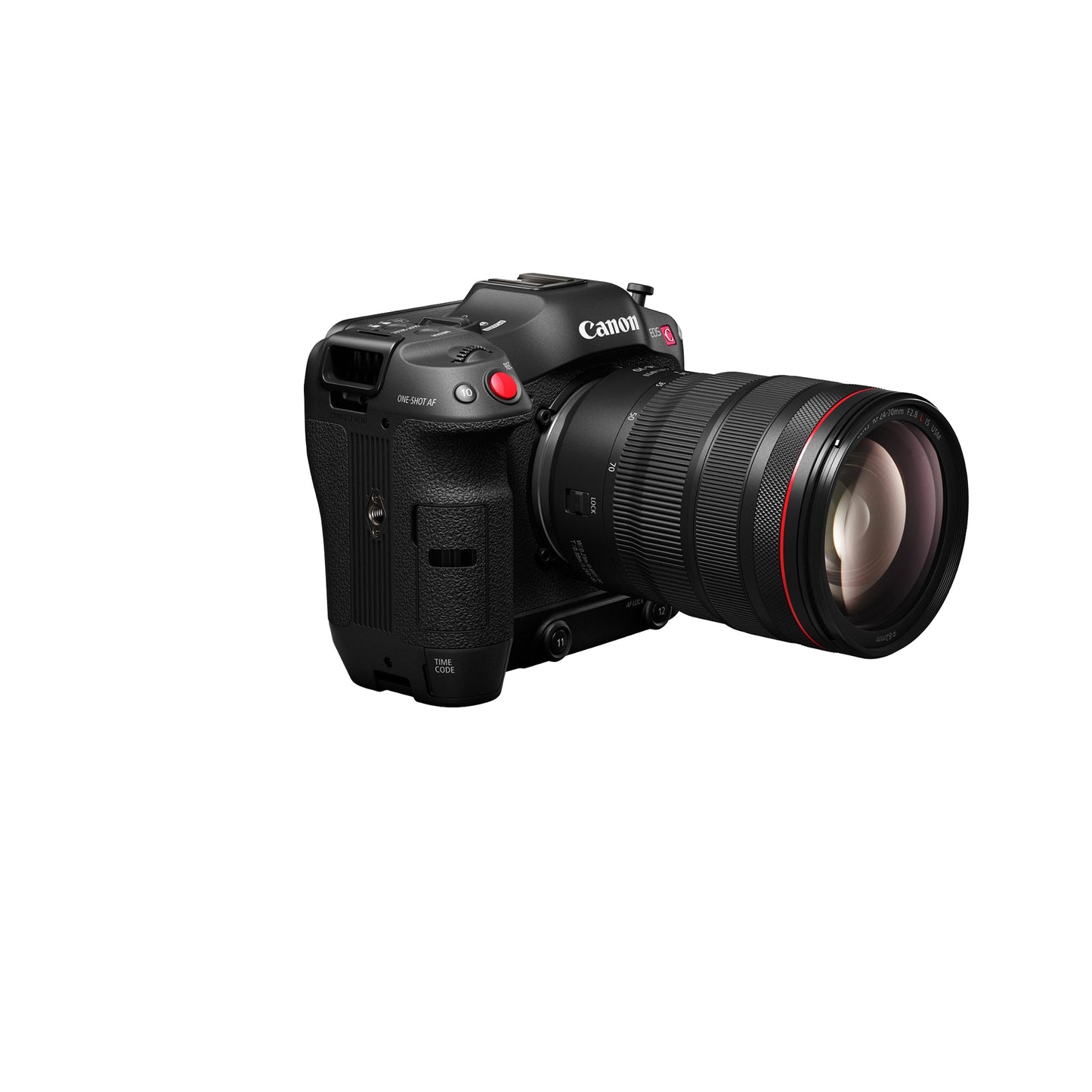 Canon - EOS C70 4K Video Mirrorless Cinema Camera with RF 24-70 f/2.8 L IS USM Lens - Black.