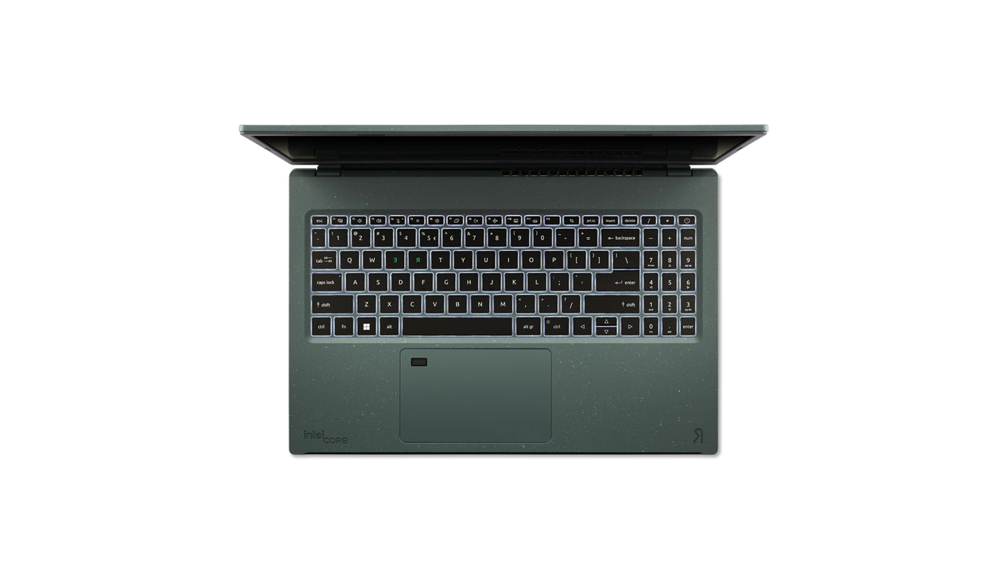 Aspire Vero  Laptop, Intel® Core™ i7-1355U processor Deca-core 1.70 GHz, 16 GB, LPDDR5, 512 GB SSD.