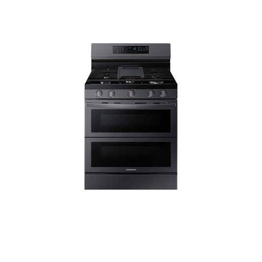 6.0 cu. ft. Smart Freestanding Gas Range with Flex Duo™ & Air Fry in Black Stainless Steel.