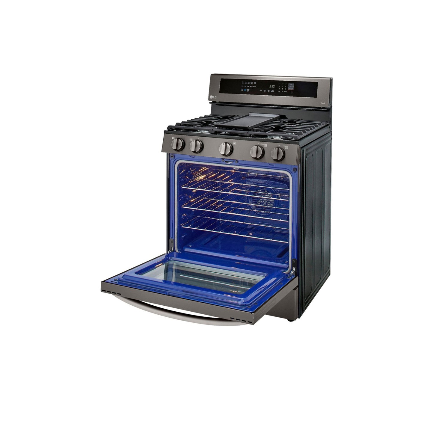 5.8 cu ft. Smart Wi-Fi Enabled True Convection InstaView® Gas Range with Air Fry