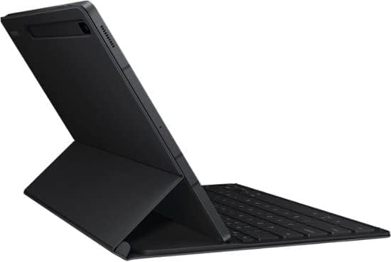 غطاء لوحة مفاتيح الكمبيوتر اللوحي من سامسونج، حافظة واقية لجهاز Galaxy Tab S8+، S7 FE، S7+ Lite مع أحجام مفاتيح كبيرة، حامل قلم S، نحيف، قوي، خفيف الوزن للغاية، إصدار الولايات المتحدة، أسود أسود 