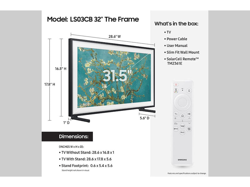 فئة The Frame QLED HDR و4K LS03C