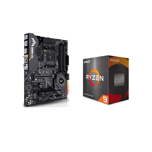 معالج AMD Ryzen 9 5900X ذو 12 نواة و24 خيط ASUS AM4 TUF Gaming X570-Plus (Wi-Fi) AM4 Zen 3 Ryzen 5000 والجيل الثالث Ryzen ATX اللوحة الأم مع PCIe 4.0، 12+2 مع Dr. MOS Power Stage 