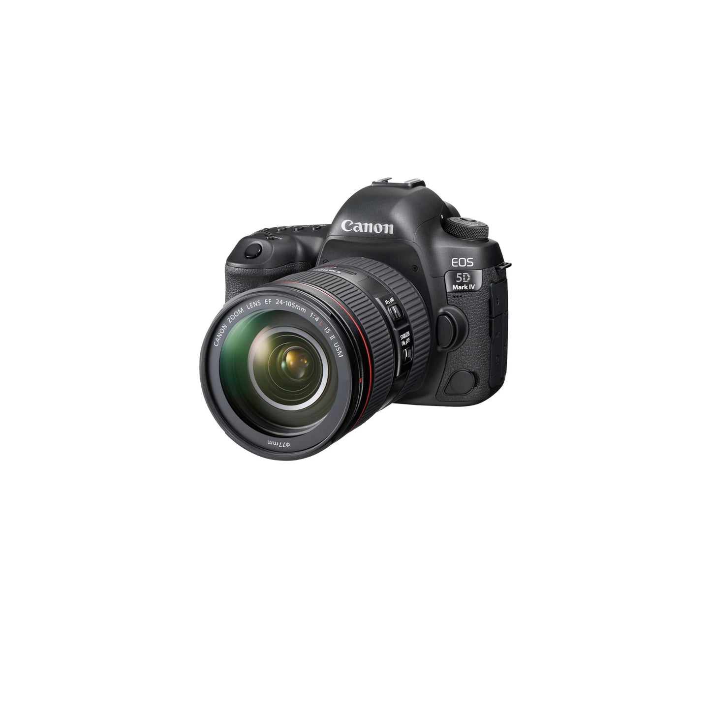 Canon - EOS 5D Mark IV DSLR Camera with 24-105mm f/4L IS II USM Lens - Black.