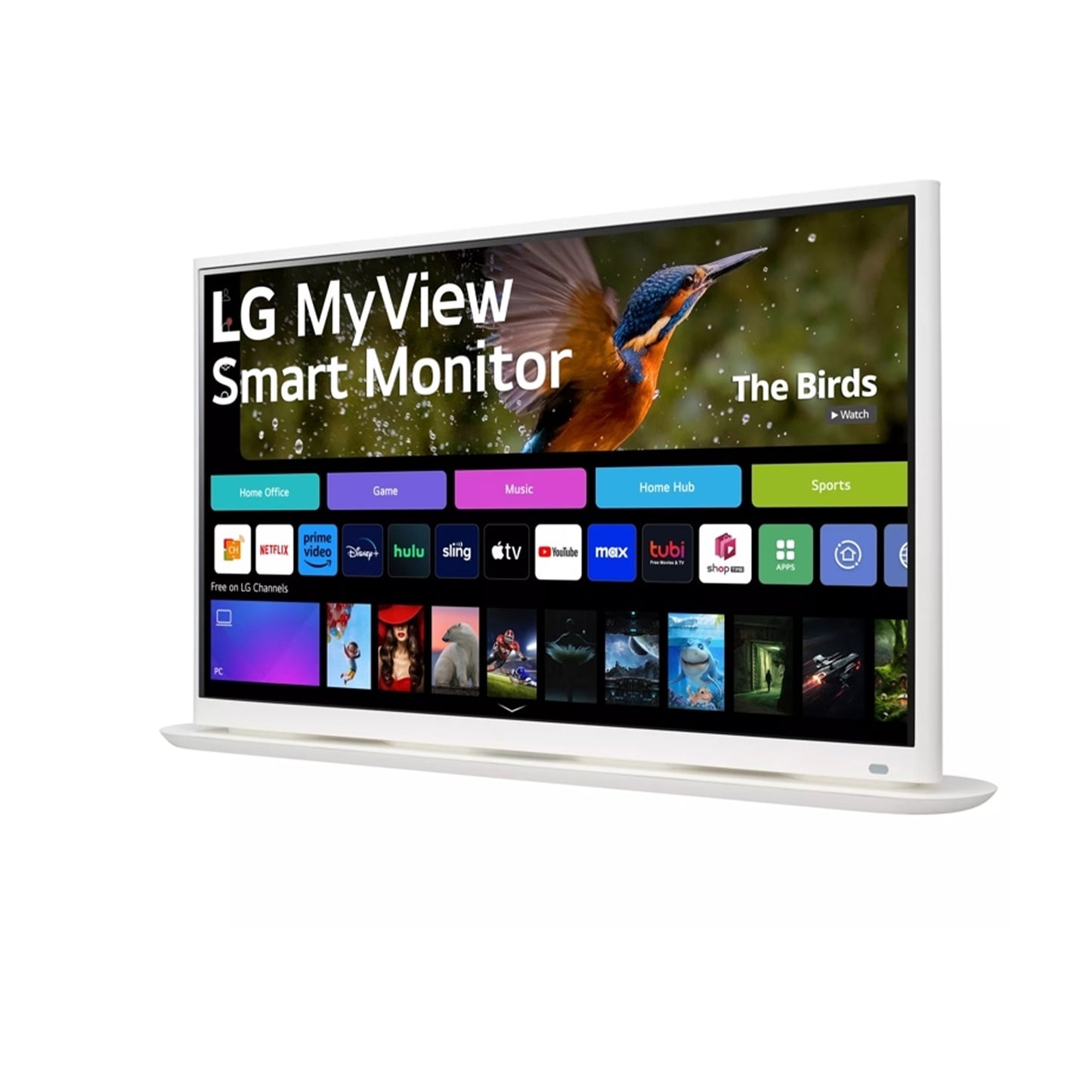 32" 4K UHD IPS MyView Smart Monitor with webOS and Curved Base Design