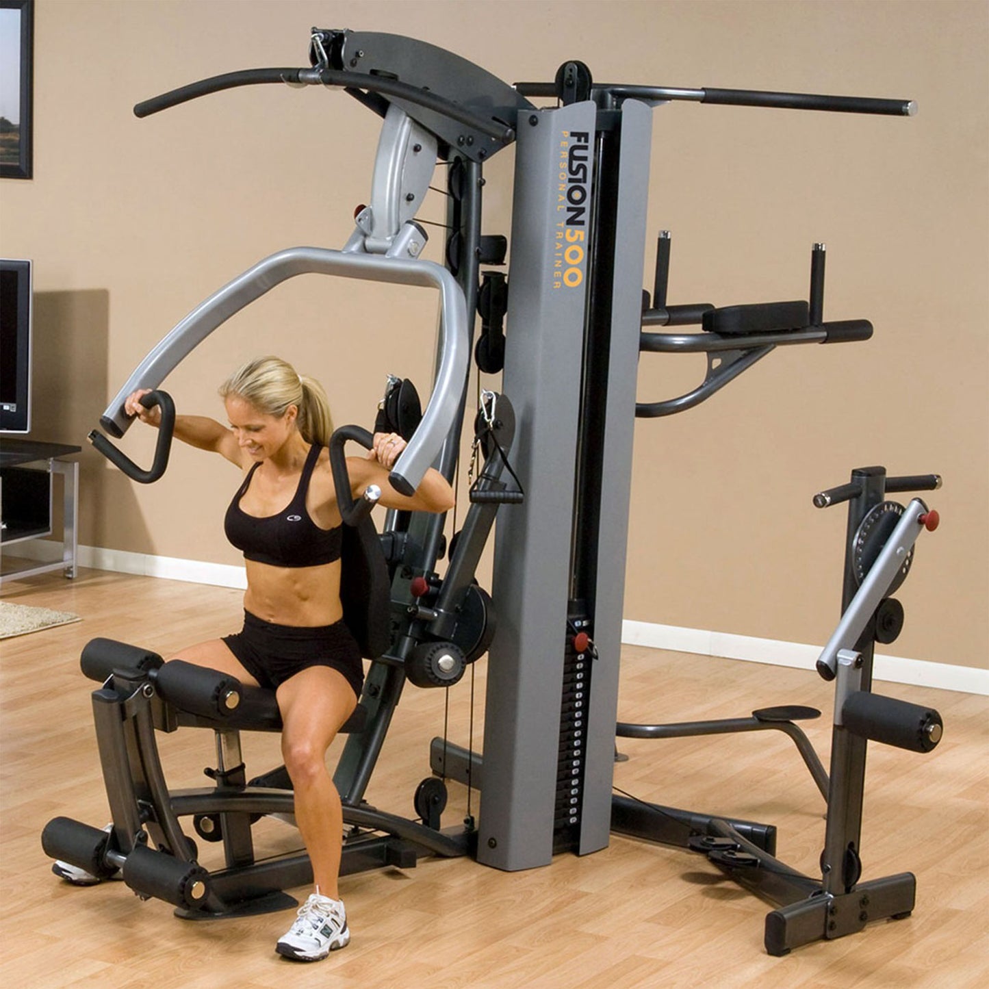 Body-Solid FUSION 500 Personal Trainer Gym with Functional Trainer Arms No Leg Press