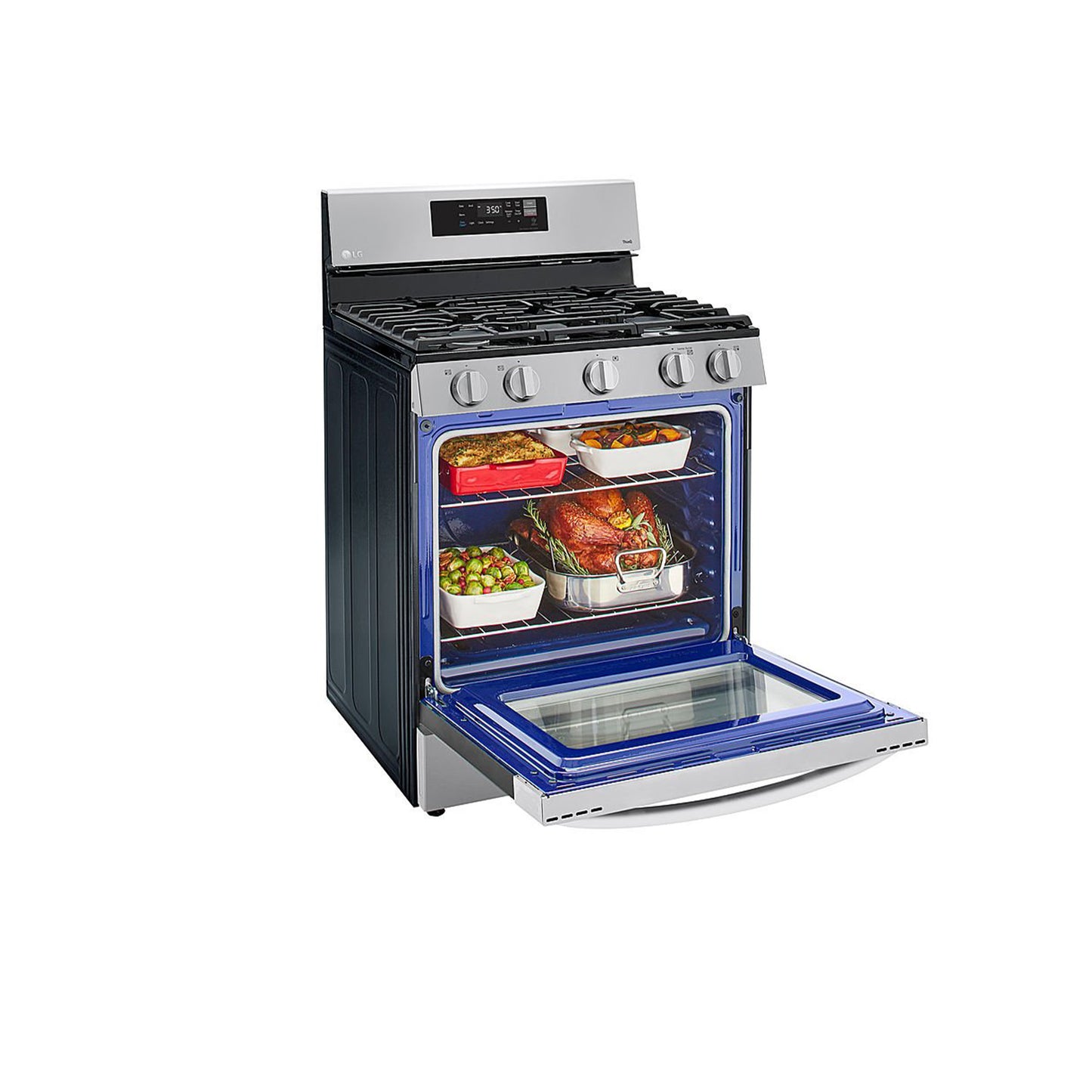 5.8 cu ft. Smart Wi-Fi Enabled Gas Range with EasyClean®