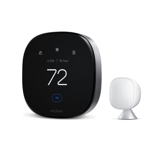 ecobee Smart Thermostat Premium مع Siri وجهاز مراقبة جودة الهواء المدمج 