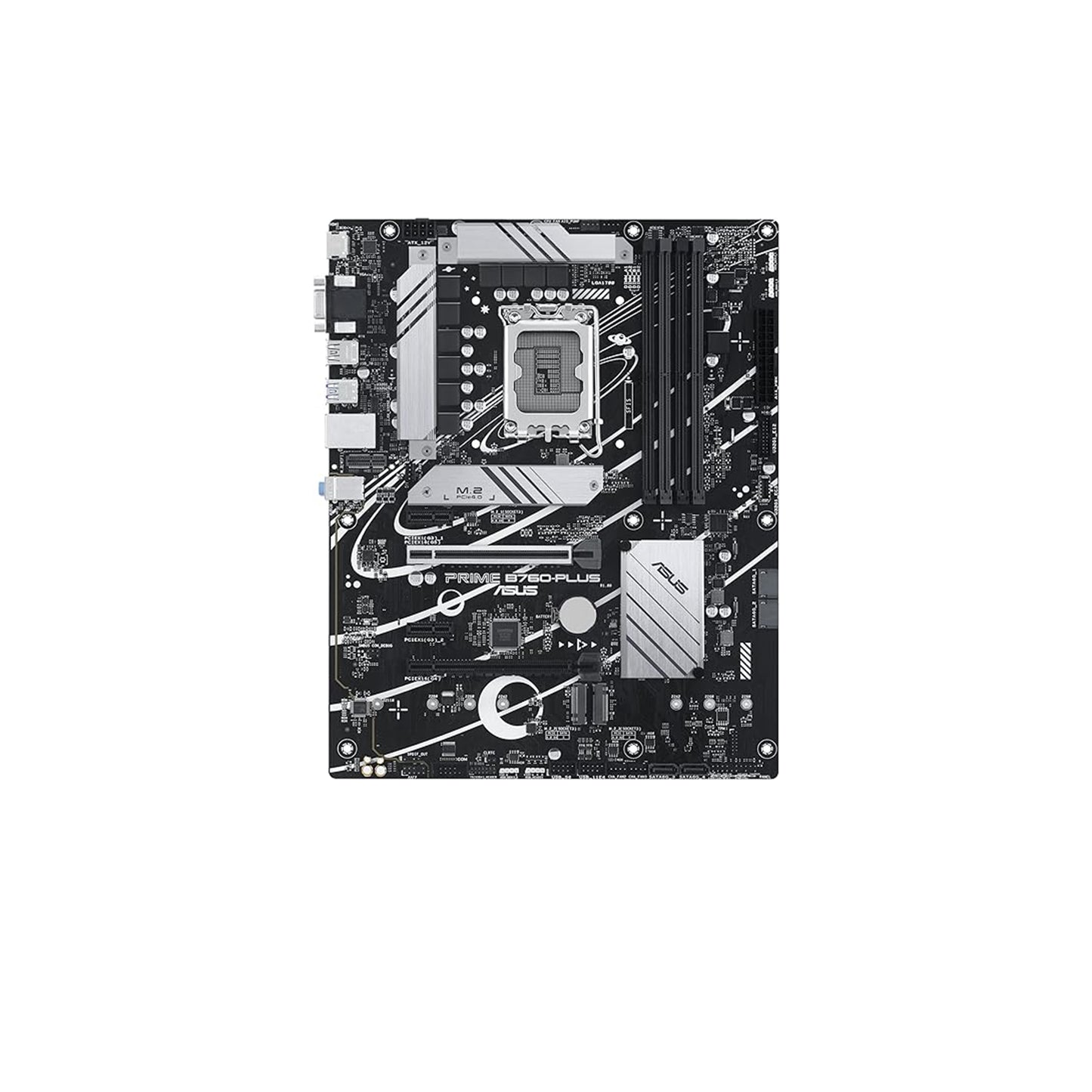 ASUS Prime B760-PLUS Intel B760(13th and 12th Gen) LGA1700 ATX Motherboard PCIe 5.0,DDR5,3X PCIe 4.0 M.2 Slots,2.5Gb LAN, DP,HDMI,USB 3.2 Gen 2x2 Type-C,Front USB 3.2 Gen 1 Type-C,Thunderbolt (USB4)