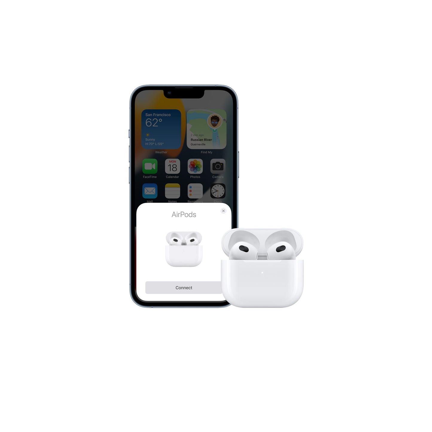 AirPods (الجيل الثالث) مع علبة شحن MagSafe 