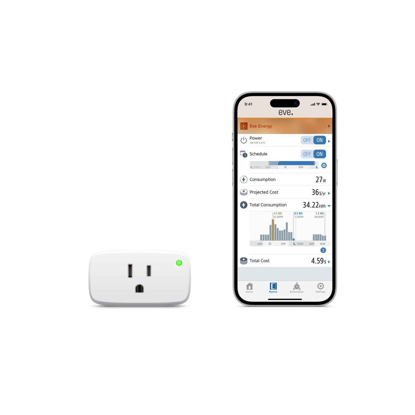 Eve Energy (Matter) Smart Plug - Two Pack