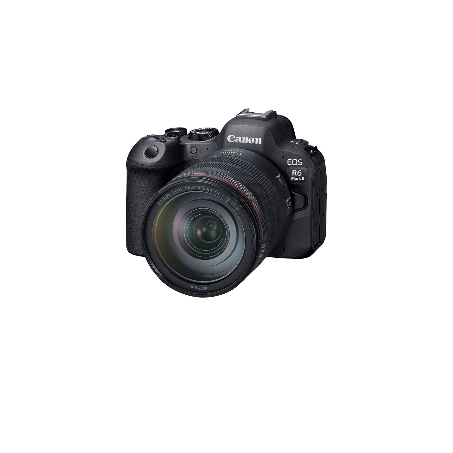 Canon - EOS R6 Mark II Mirrorless Camera with RF 24-105mm f/4L IS USM Lens - Black.