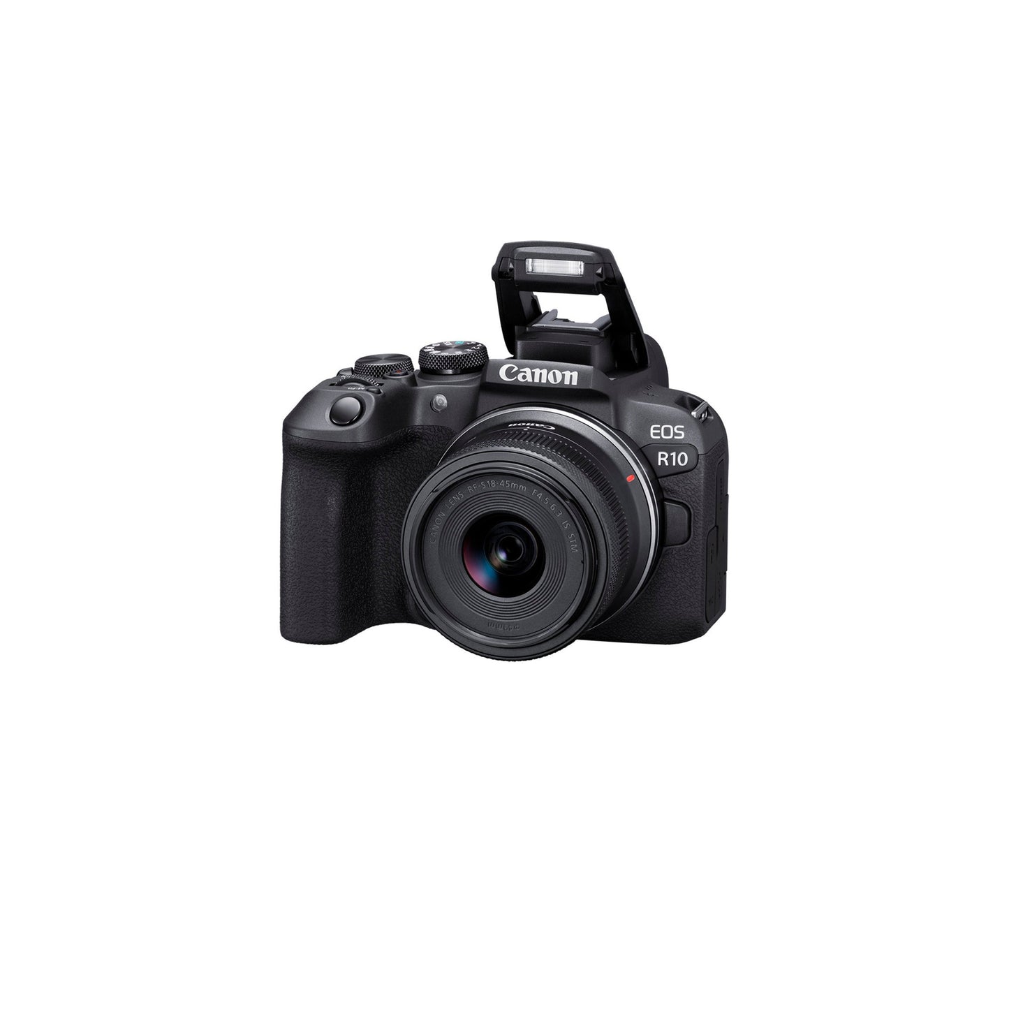 Canon - EOS R10 Mirrorless Camera with RF-S 18-45 f/4.5-6.3 IS STM Lens - Black.