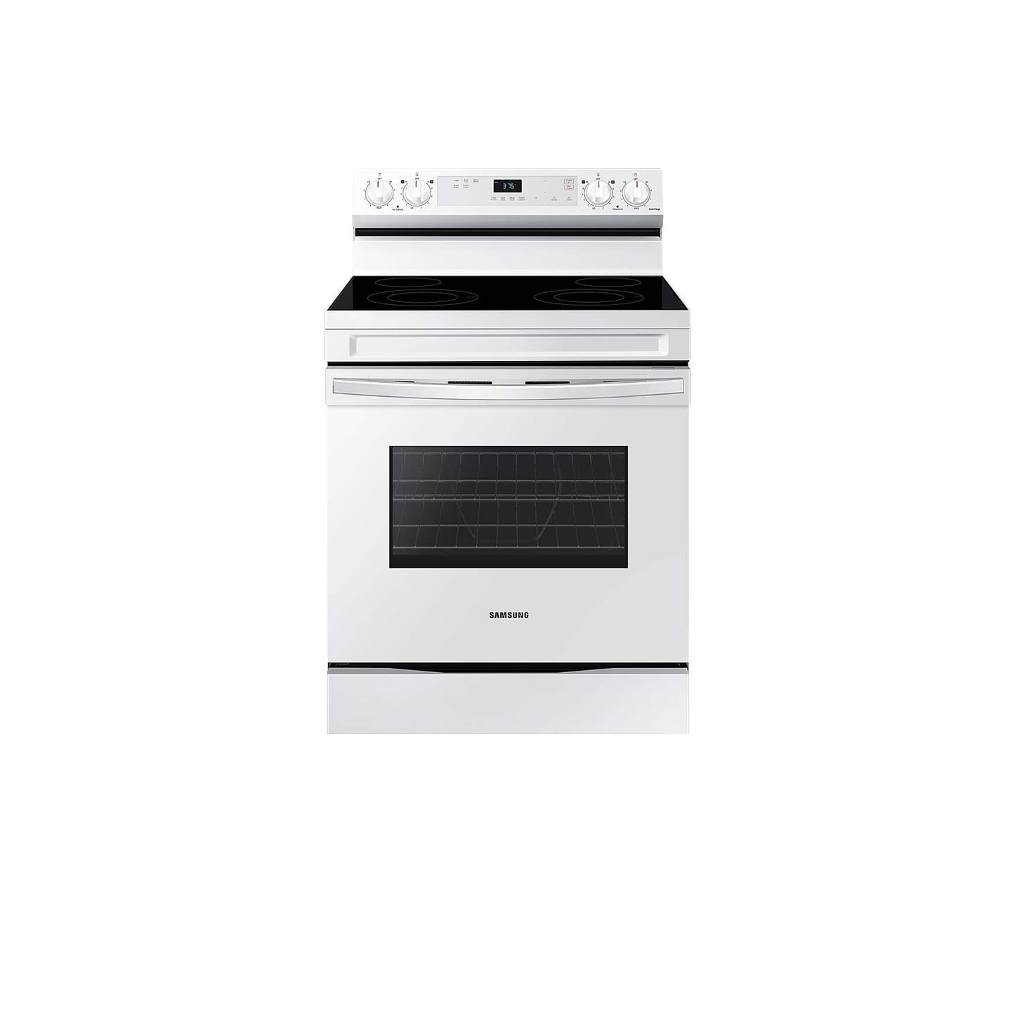 6.3 cu. ft. Smart Freestanding Electric Range with Steam Clean in Stainless Steel.