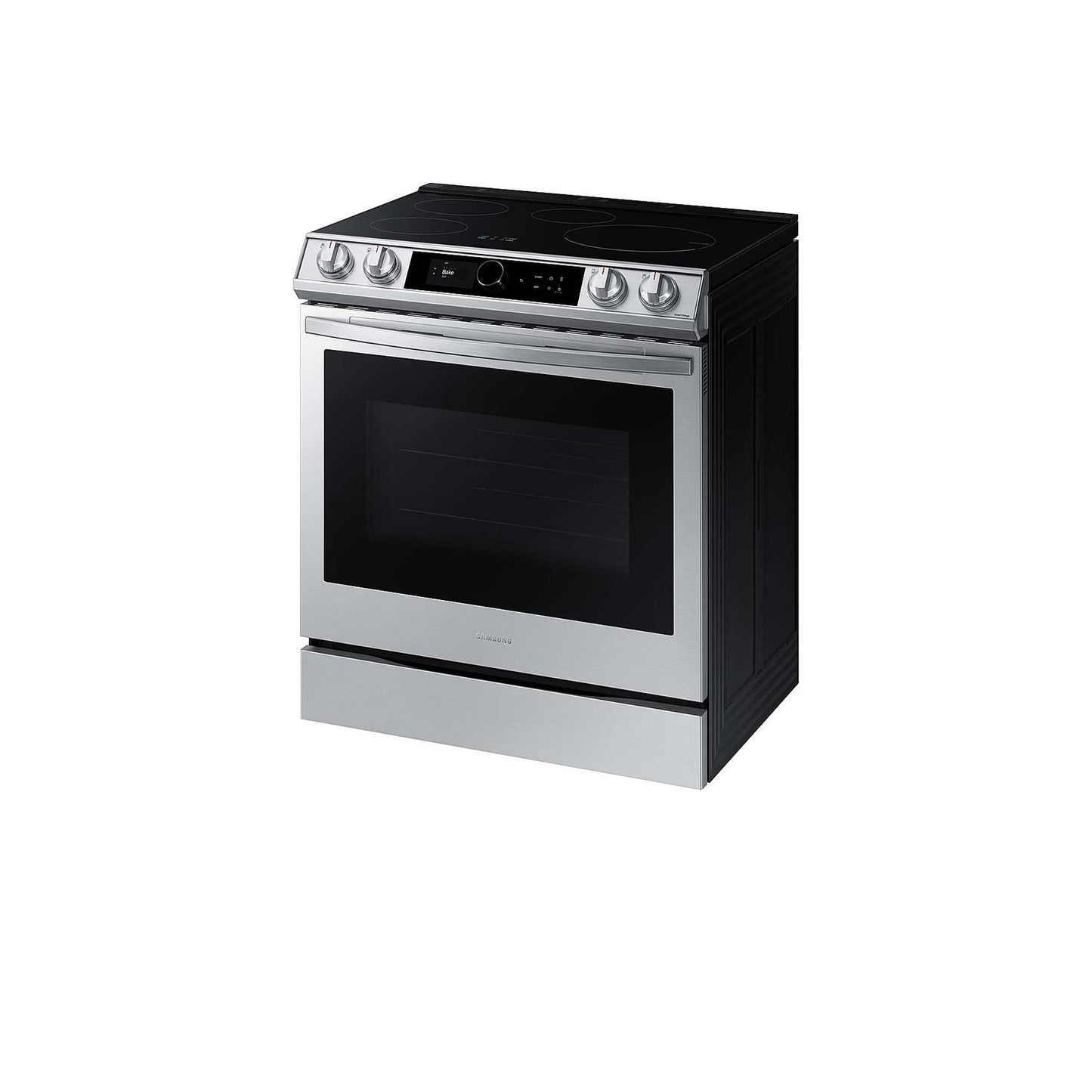 6.3 cu. ft. Smart Slide-in Induction Range with Smart Dial & Air Fry in Black Stainless Steel.