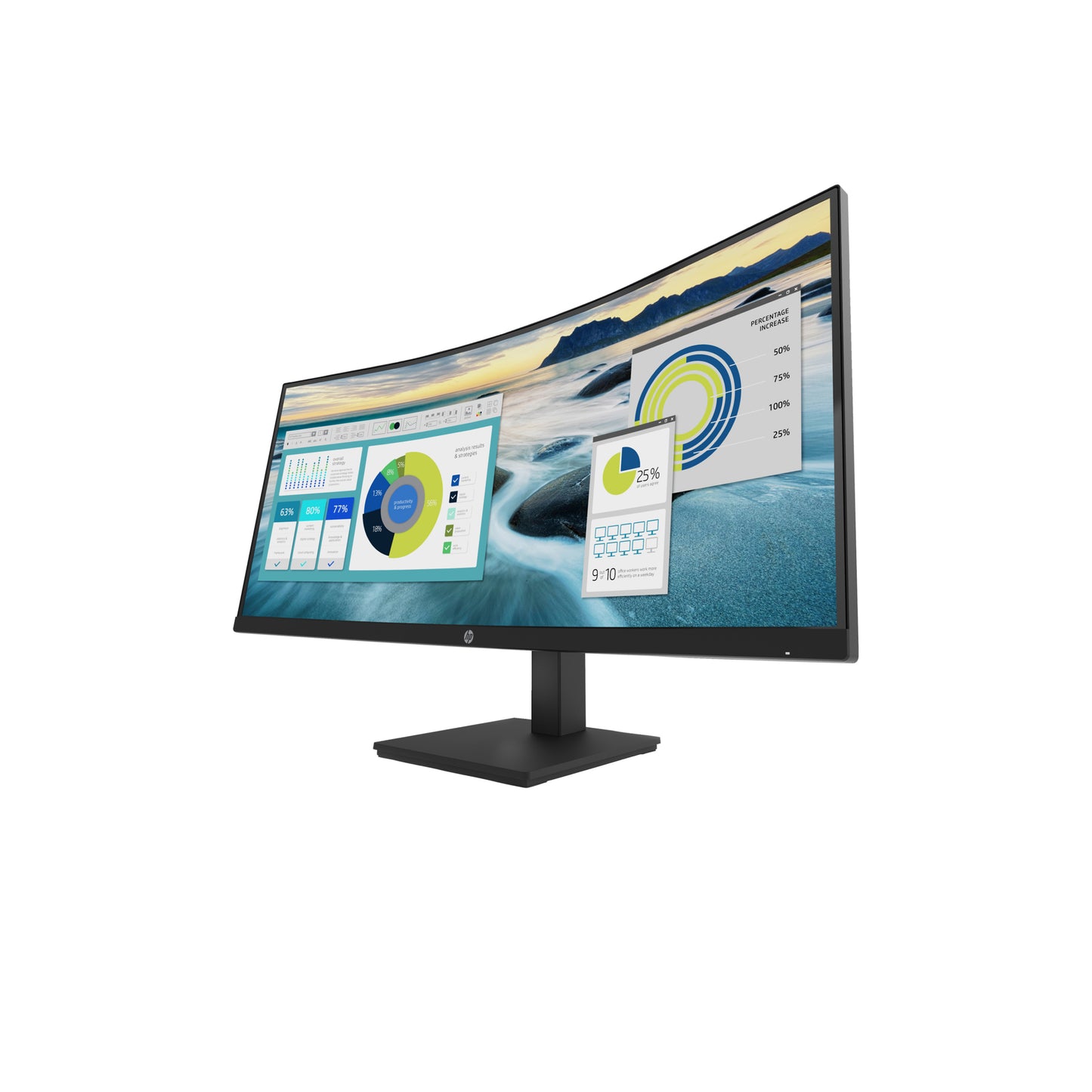 HP P34hc G4 WQHD USB-C Curved Monitor