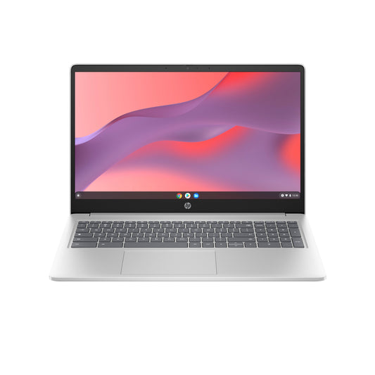 HP - 15.6" Chromebook - Intel Processor N200 - 8GB Memory - 64GB eMMC - Natural Silver