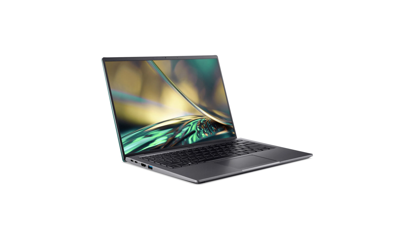 Swift X Laptop, Intel® Core™ i7-1260P processor Dodeca-core 2.10 GHz, 16 GB RAM, 512 GB SSD.