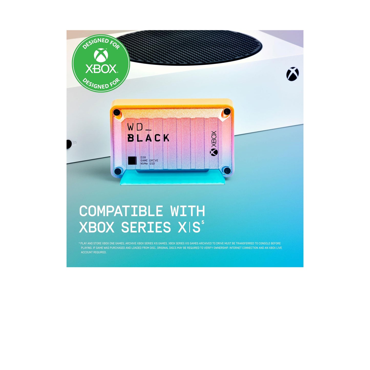 WD_BLACK D30 Game Drive SSD لأجهزة Xbox™ - مجموعة الصيف ذات الإصدار المحدود 