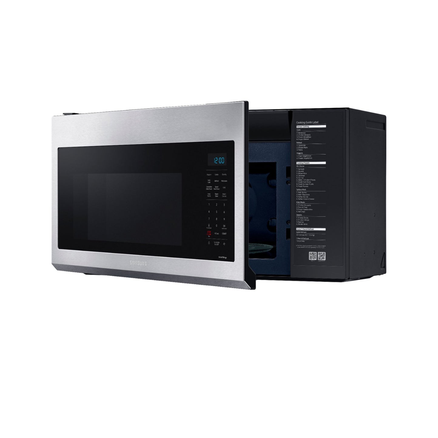 Samsung - 1.7 cu. ft. Over-the-Range Convection Microwave with WiFi - Stainless Steel.