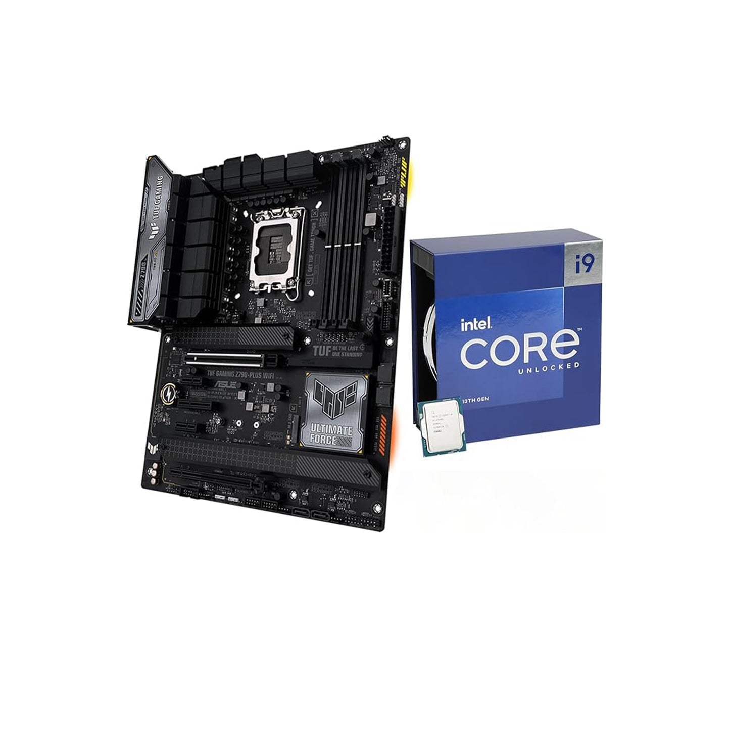 معالج سطح المكتب INLAND Micro Center Intel Core i9-13900K 24 نواة يصل إلى 5.8 جيجا هرتز غير مقفل مع اللوحة الأم للألعاب ASUS ROG Strix Z790-F WiFi DDR5 LGA 1700 ATX 