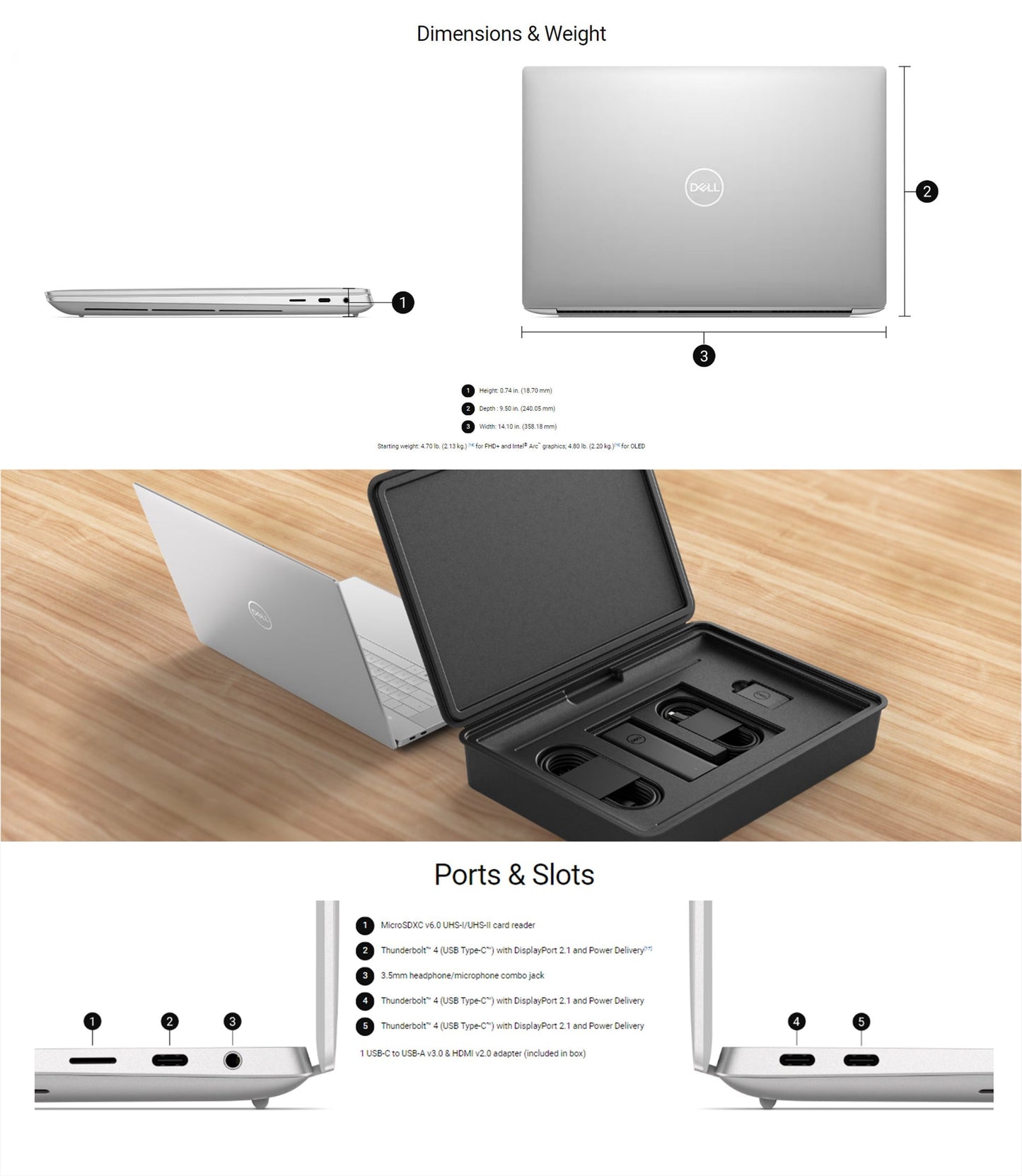 XPS 16 Laptop  [ Storage 2TB SSD - Memory 64GB: -Core™ Ultra 7 ]